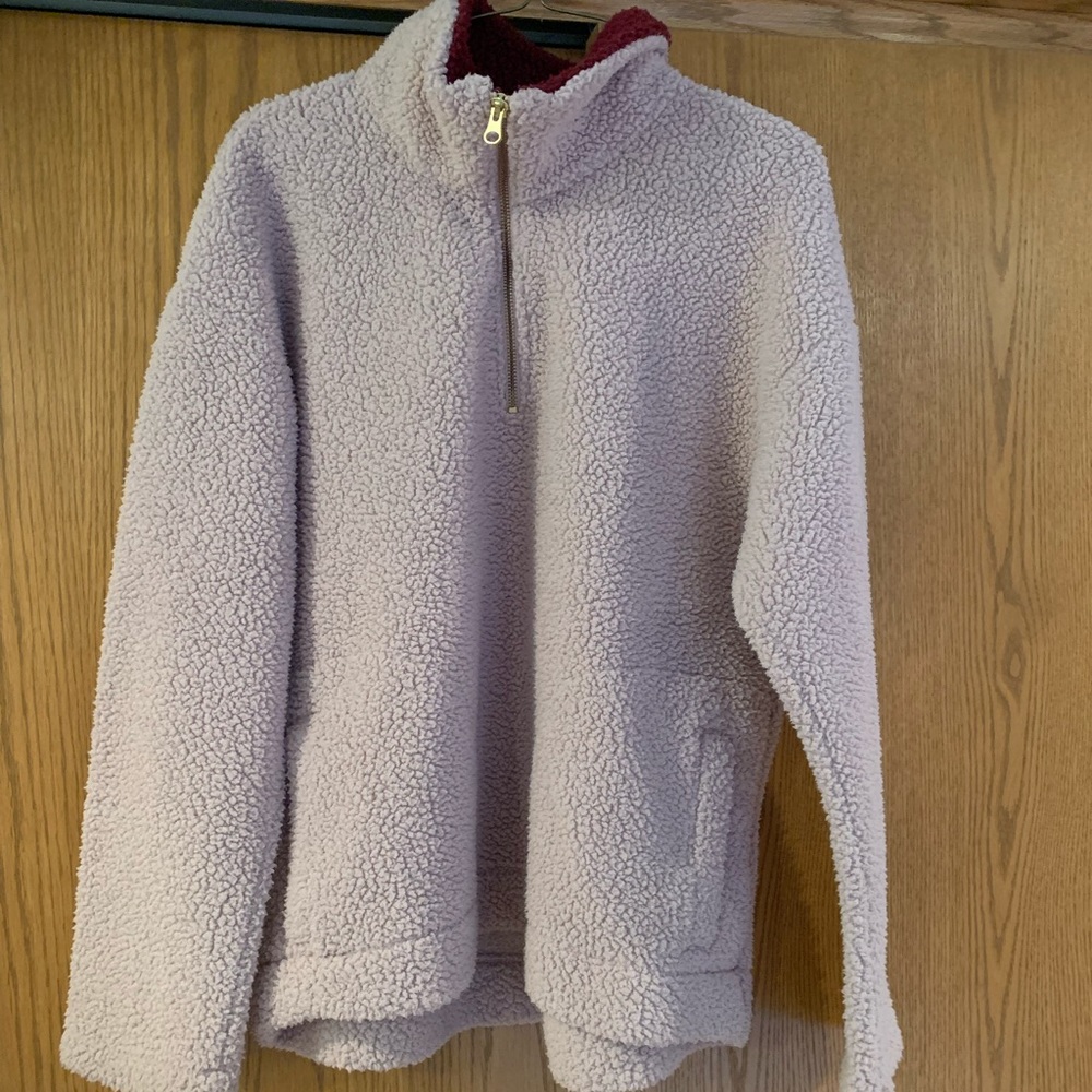 Fuzzy Oldnavy 1/4 Zip sz: L